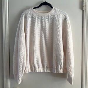 A New Day Women’s Cable Knit Sweatshirt. Cabincore